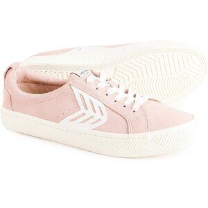 Men's Cariuma Catiba Low Rose Suede, Ivory Logo Sneaker, SZ 10/ Womens 11.5, NWT